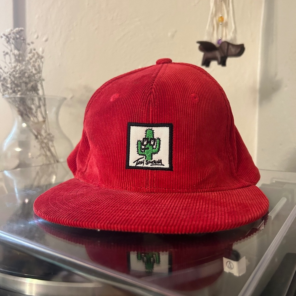 Tash Sultana Red Corduroy Hat / SnapBack Cap